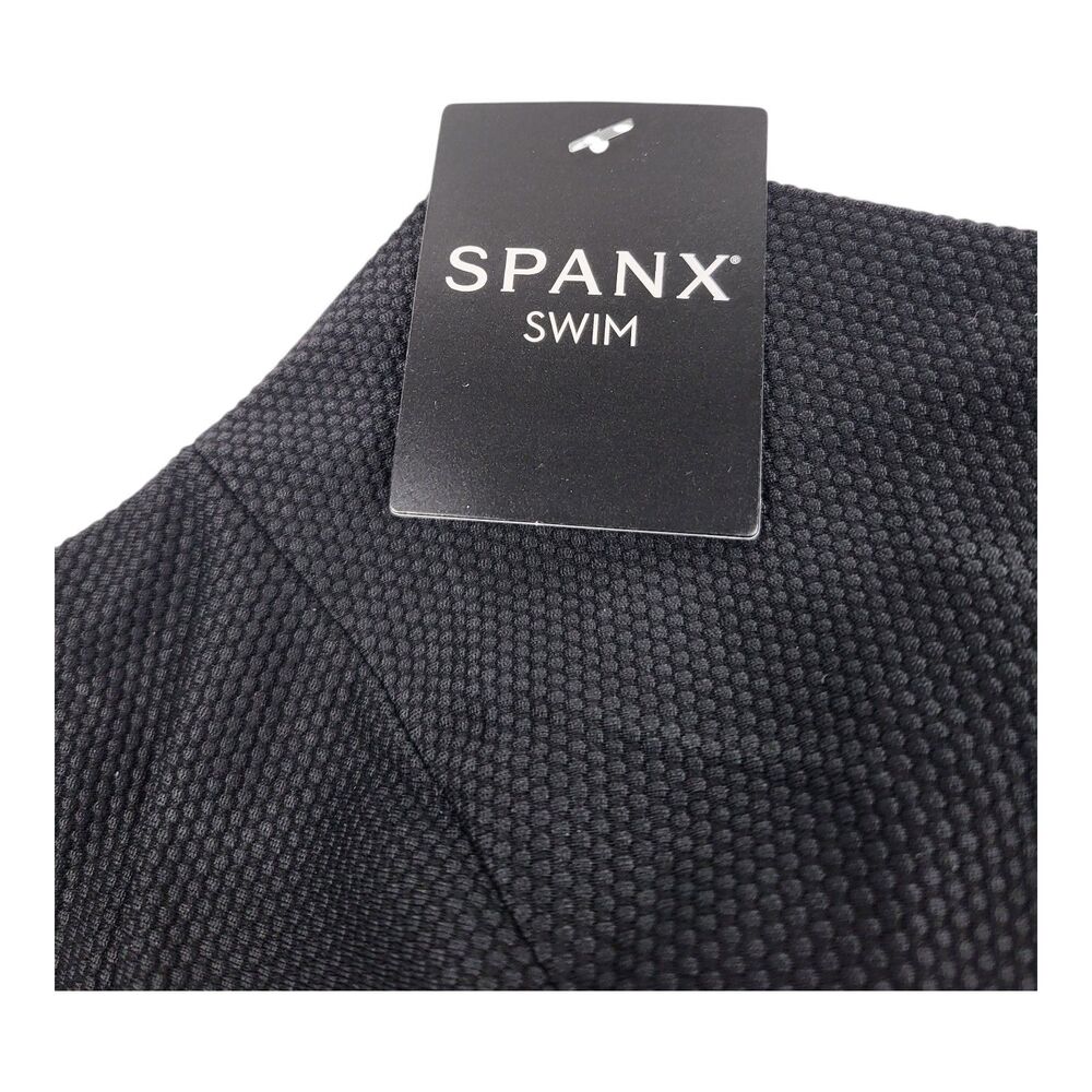 Spanx Shaping Halter One Piece Swimsuit Very Black 50684R XL - Picture 3 of 8